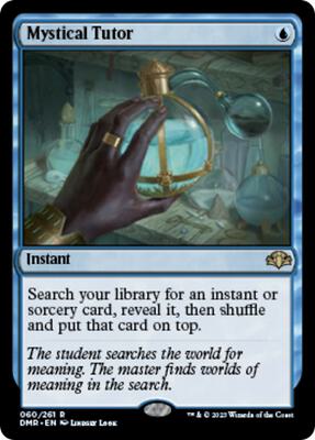 Mystical Tutor card from Dominaria Remastered