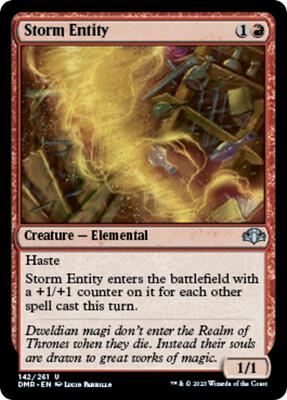 Storm Entity card from Dominaria Remastered