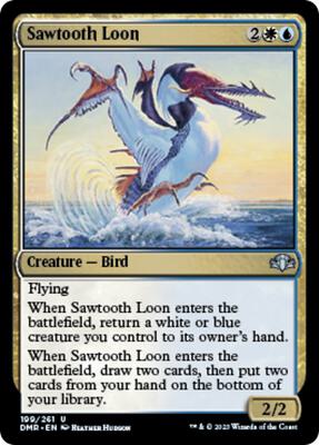Sawtooth Loon card from Dominaria Remastered