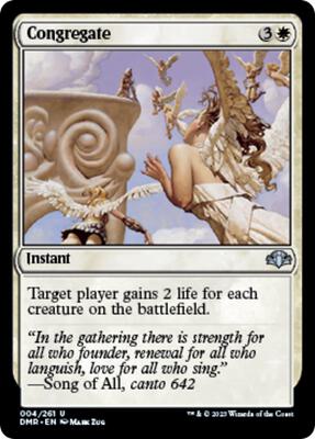 Congregate card from Dominaria Remastered