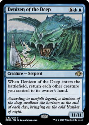 Denizen of the Deep card from Dominaria Remastered