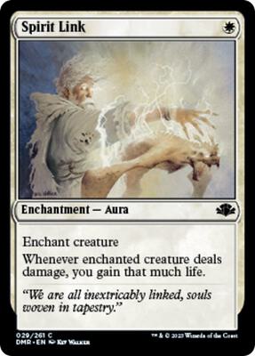 Spirit Link card from Dominaria Remastered