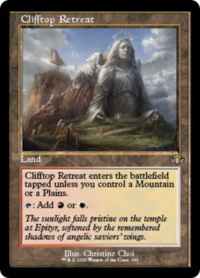 Clifftop Retreat (Retro Frame) card from Dominaria Remastered