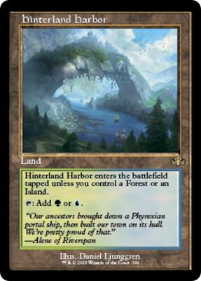 Hinterland Harbor (Retro Frame) card from Dominaria Remastered