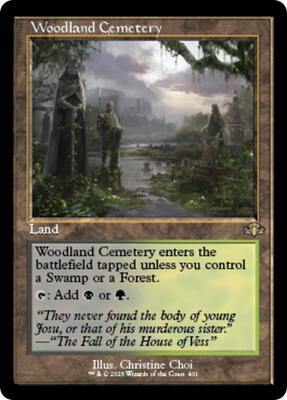 Woodland Cemetery (Retro Frame) card from Dominaria Remastered