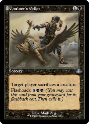 Chainer's Edict (Retro Frame) card from Dominaria Remastered