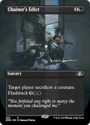 Chainer's Edict (Borderless) card from Dominaria Remastered