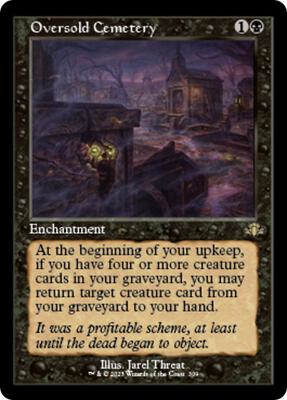 Oversold Cemetery (Retro Frame) card from Dominaria Remastered