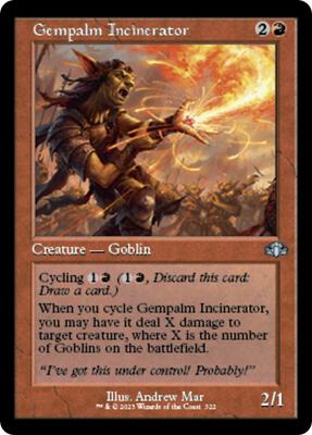 Gempalm Incinerator (Retro Frame) card from Dominaria Remastered