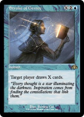 Stroke of Genius (Retro Frame) card from Dominaria Remastered