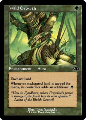 Wild Growth (Retro Frame) card from Dominaria Remastered