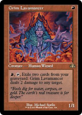 Grim Lavamancer (Retro Frame) card from Dominaria Remastered