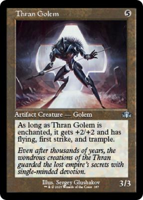 Thran Golem (Retro Frame) card from Dominaria Remastered