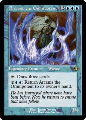 Arcanis the Omnipotent (Retro Frame) card from Dominaria Remastered