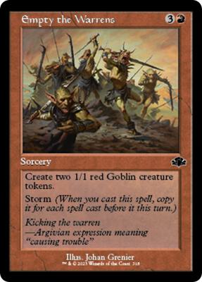 Empty the Warrens (Retro Frame) card from Dominaria Remastered
