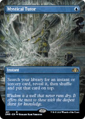 Mystical Tutor (Borderless) card from Dominaria Remastered