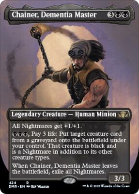 Chainer, Dementia Master (Borderless) card from Dominaria Remastered