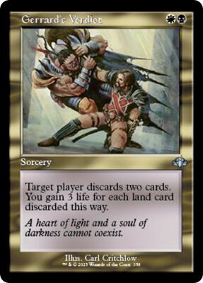 Gerrard's Verdict (Retro Frame) card from Dominaria Remastered