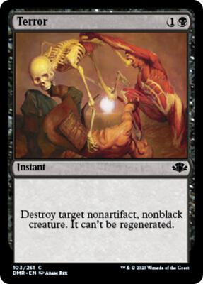Terror card from Dominaria Remastered