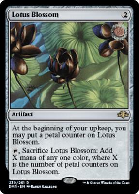 Lotus Blossom card from Dominaria Remastered