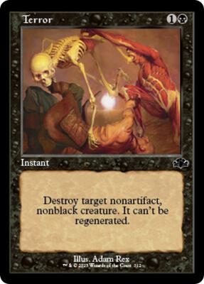 Terror (Retro Frame) card from Dominaria Remastered