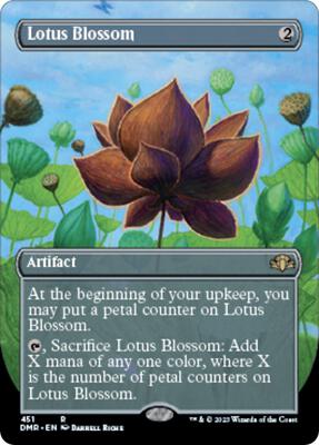 Lotus Blossom (Borderless) card from Dominaria Remastered