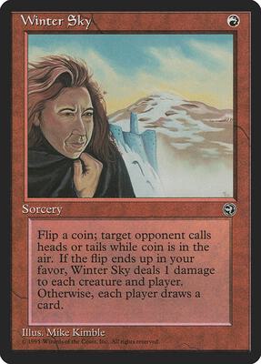 Winter Sky card from Homelands