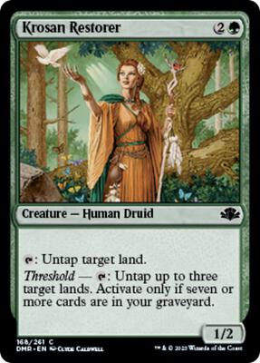 Krosan Restorer card from Dominaria Remastered