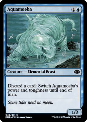 Aquamoeba card from Dominaria Remastered