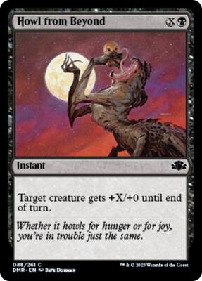 Howl from Beyond card from Dominaria Remastered
