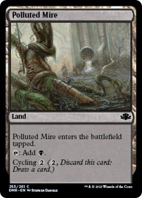 Polluted Mire card from Dominaria Remastered