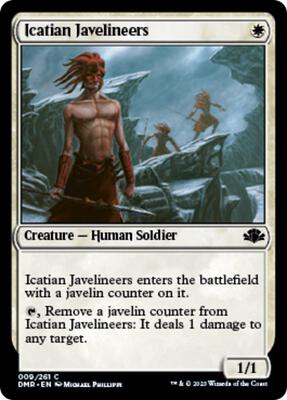 Icatian Javelineers card from Dominaria Remastered