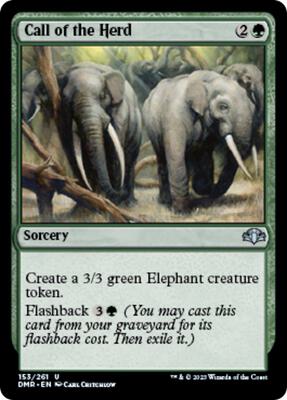 Call of the Herd card from Dominaria Remastered
