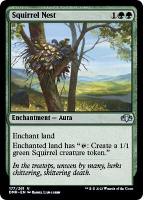 Squirrel Nest card from Dominaria Remastered