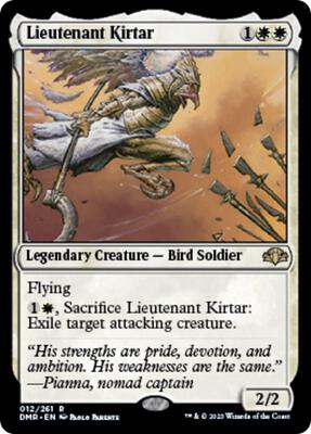 Lieutenant Kirtar card from Dominaria Remastered