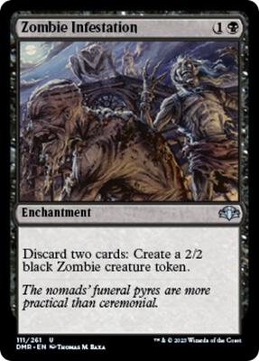 Zombie Infestation card from Dominaria Remastered