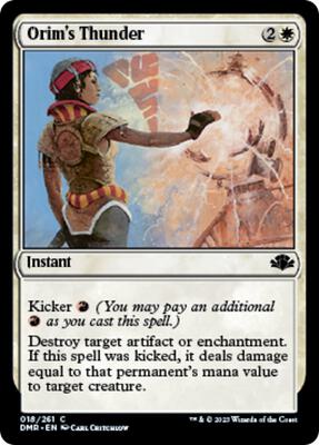 Orim's Thunder card from Dominaria Remastered