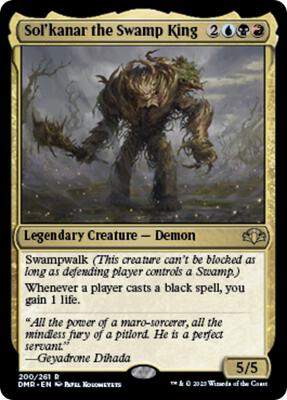 Sol'kanar the Swamp King card from Dominaria Remastered