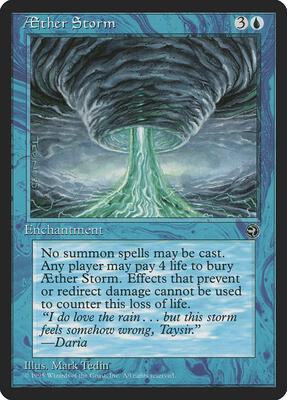 Aether Storm card from Homelands