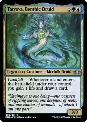 Tatyova, Benthic Druid card from Dominaria Remastered