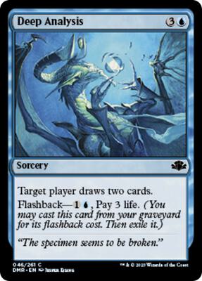 Deep Analysis card from Dominaria Remastered