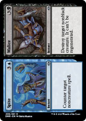 Spite // Malice card from Dominaria Remastered