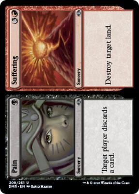 Pain // Suffering card from Dominaria Remastered