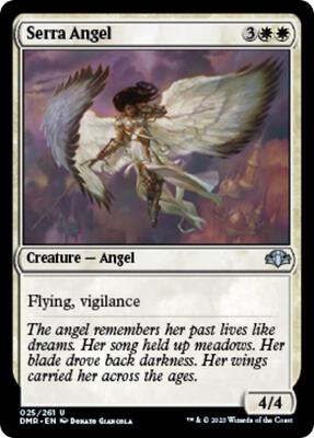 Serra Angel card from Dominaria Remastered