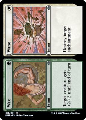 Wax // Wane card from Dominaria Remastered