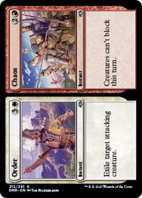 Order // Chaos card from Dominaria Remastered