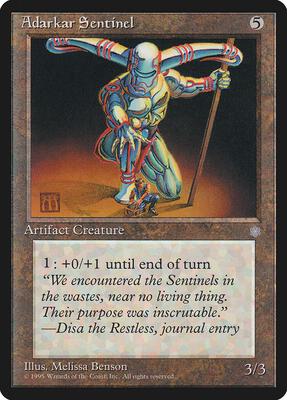 Adarkar Sentinel card from Ice Age