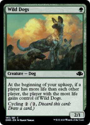 Wild Dogs card from Dominaria Remastered