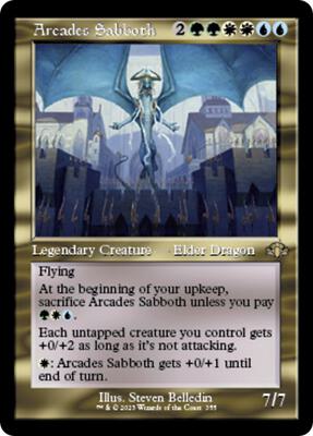 Arcades Sabboth (Retro Frame) card from Dominaria Remastered