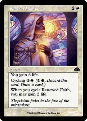 Renewed Faith (Retro Frame) card from Dominaria Remastered